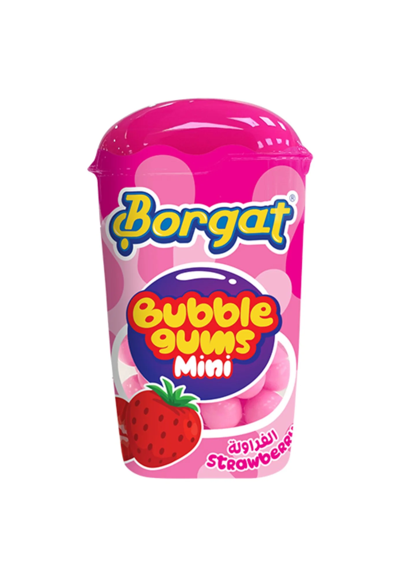 Borgat Fusen mini bubble gums strawberry
