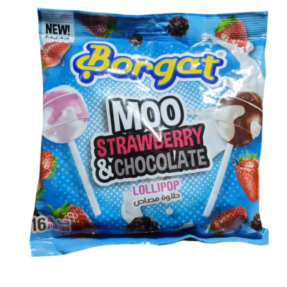 Borgat lollipop strawberry and chocolate 16 pieces
