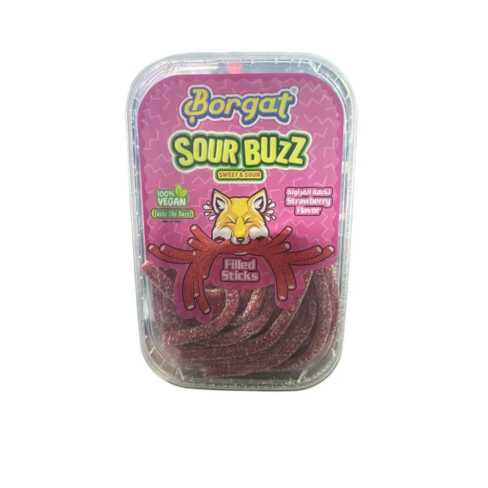 borgat sour buzz strawberry flavor 190g