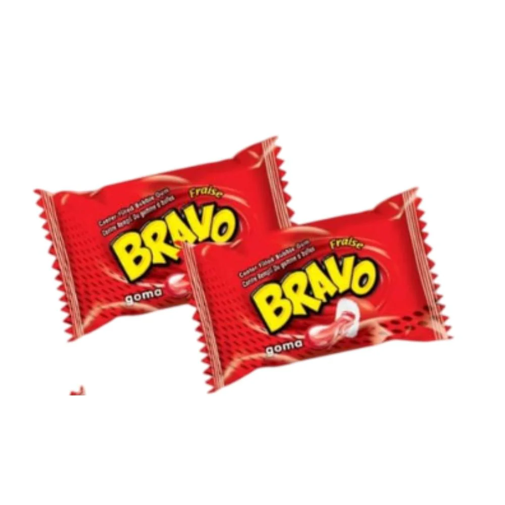 Bravo buble gum strawberry 2 pieces