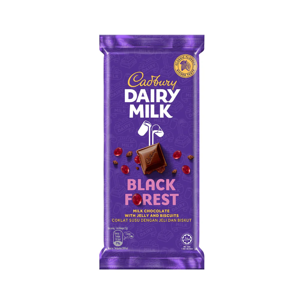cadbury dairy milk black forest 130g
