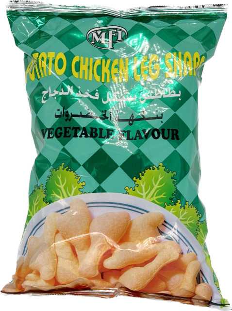 Chicken Sticks Chips Vegetables Each Pack Contains 90gm