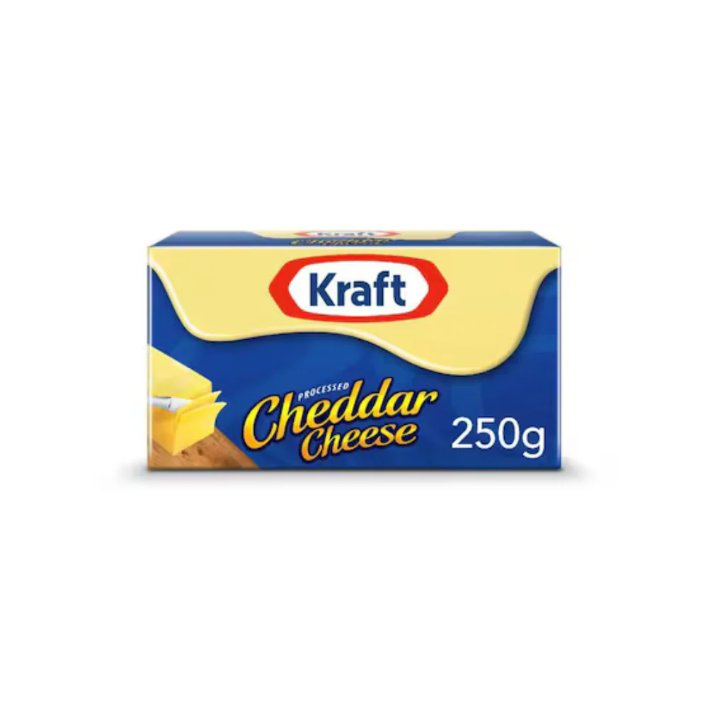 kraft cheddar cheese 250g