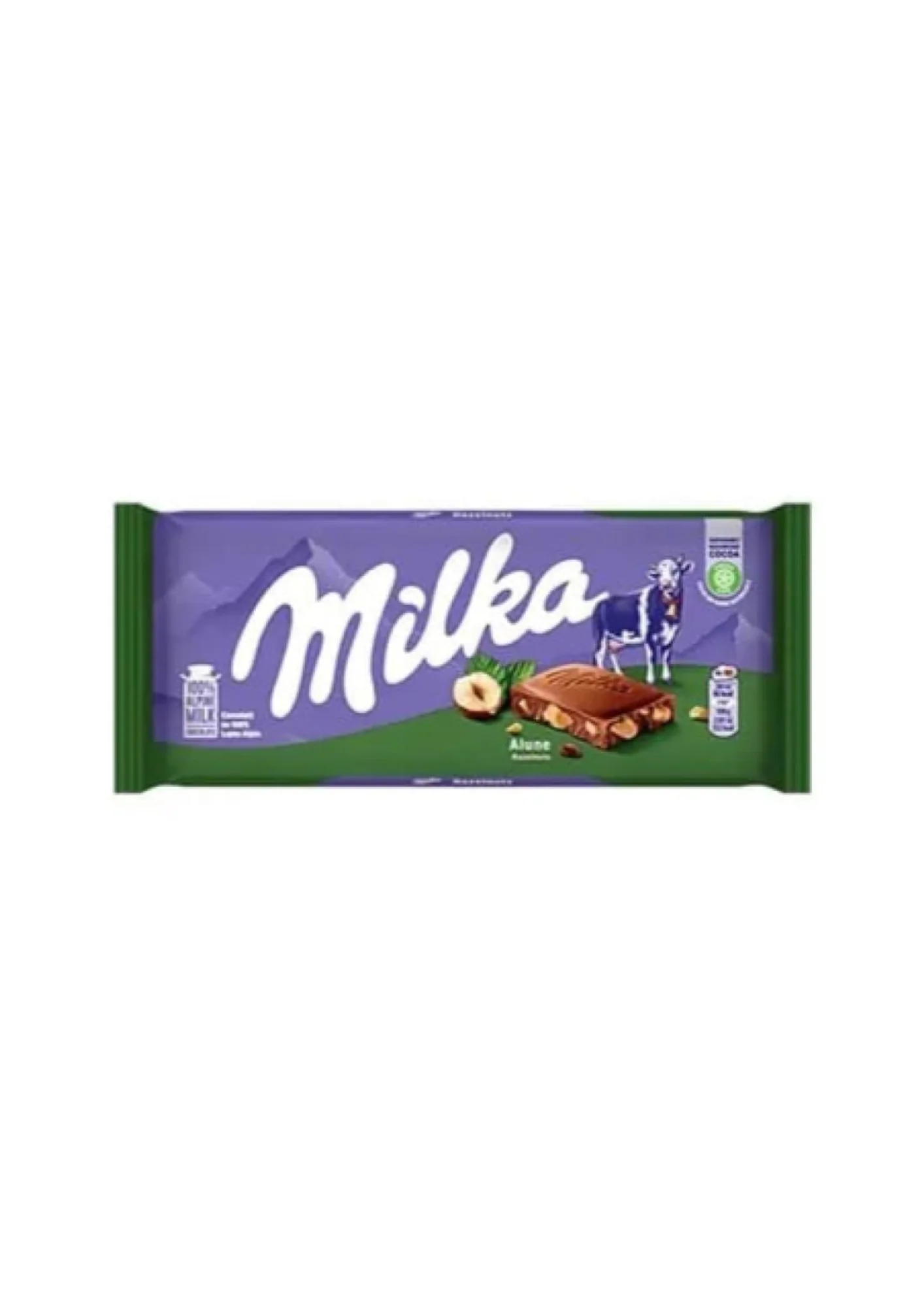 milka chocolate broken hazelnut