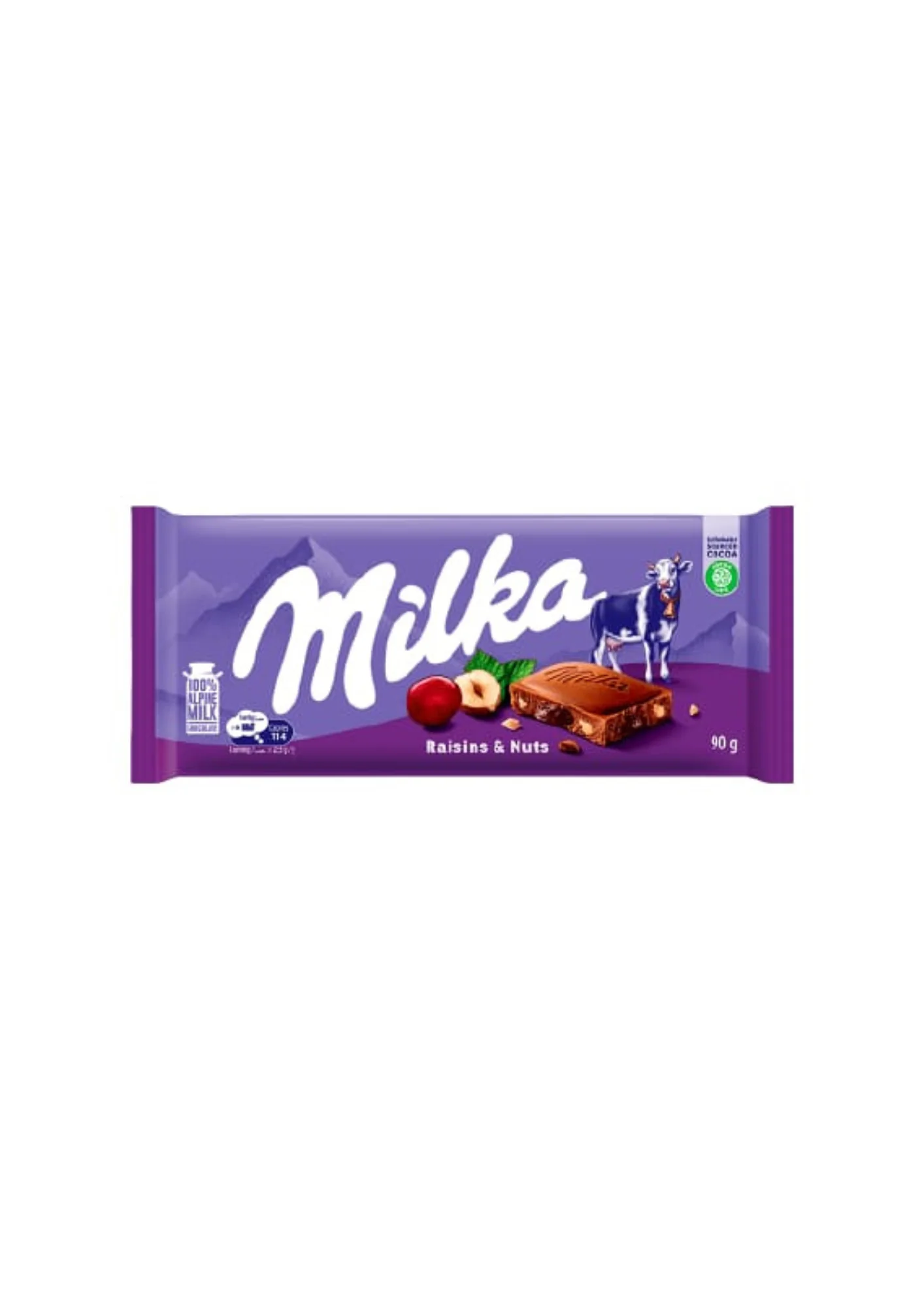 milka chocolate raisins & nuts