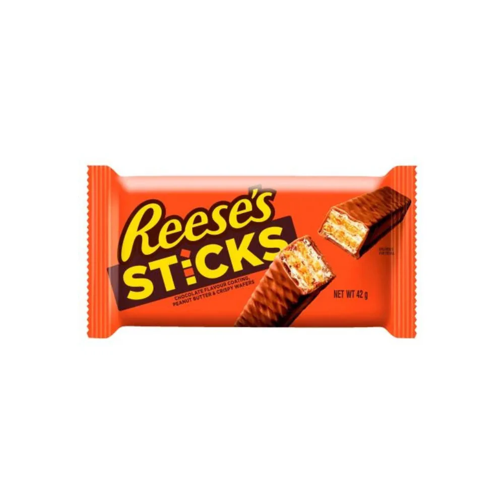reese,s sticks peanut butter creme 42g