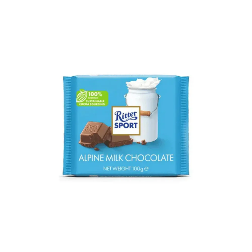 Ritter Sport Alpine Milk Chocolate 100g