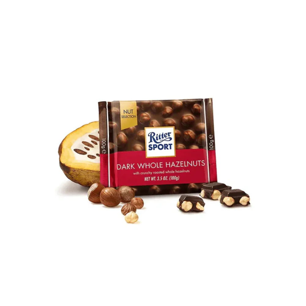 Ritter Sport Dark Whole Hazelnuts 100g