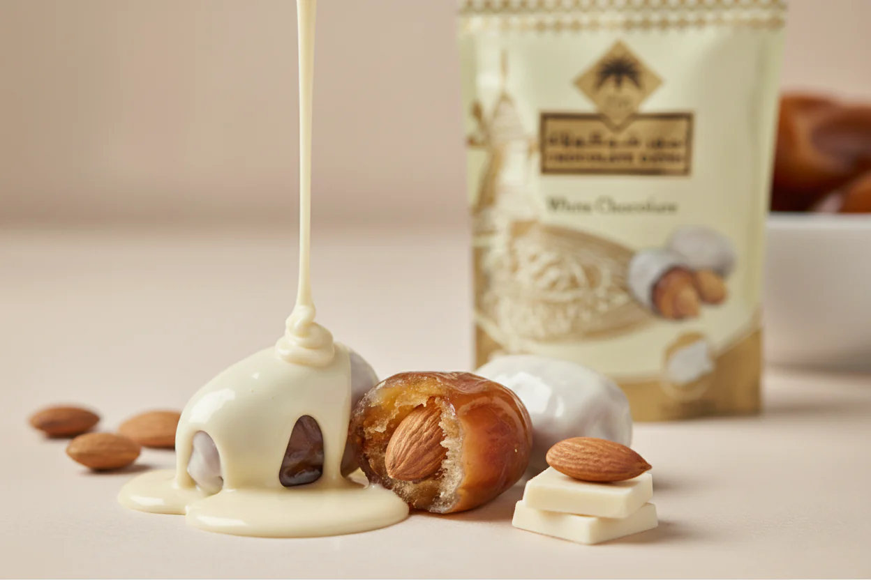 Siafa Dates With White Chocolate And Almond 100 Gms - Image 2