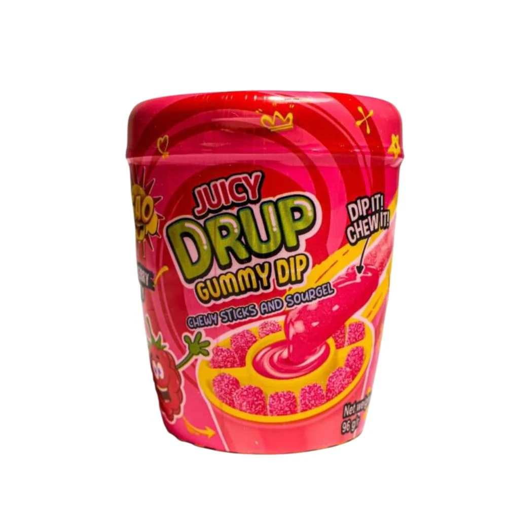 sour drop and jam gummy rasberry