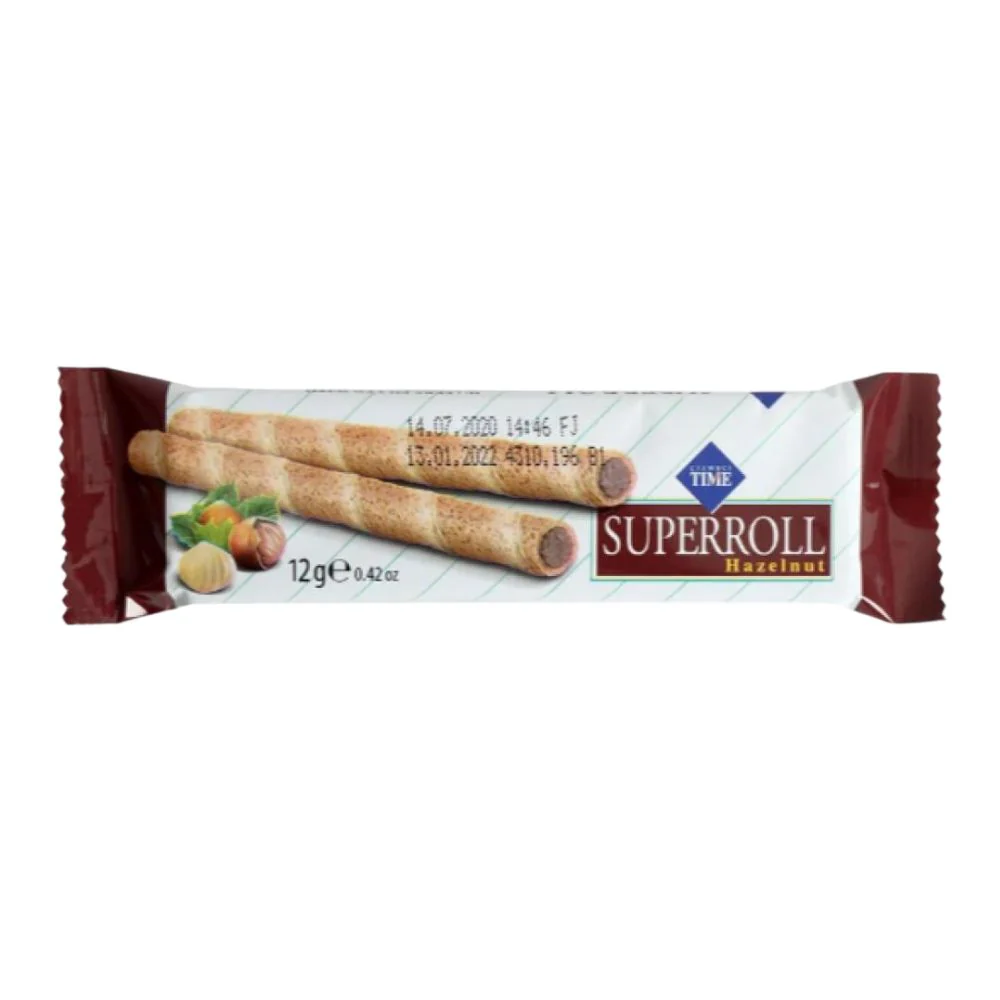 super roll hazelnut wafers
