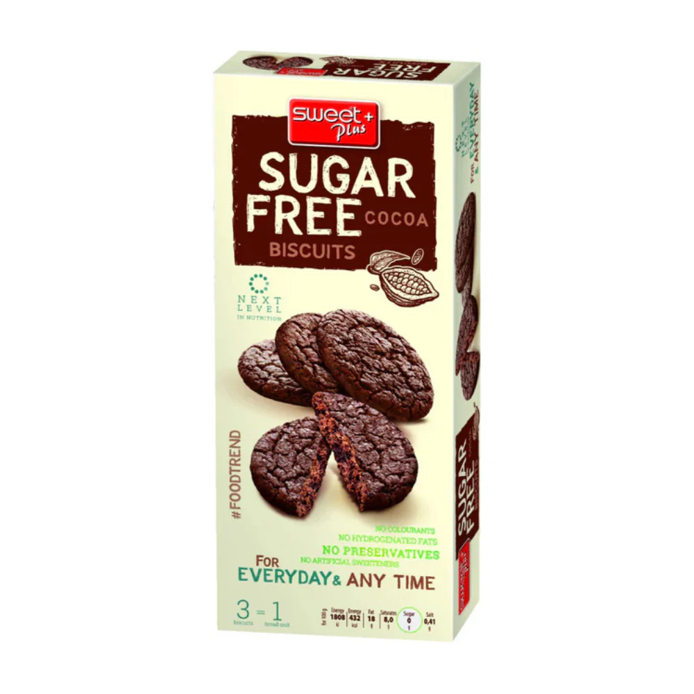 Sweet Plus Sugar Free Cocoa Biscuits 100G
